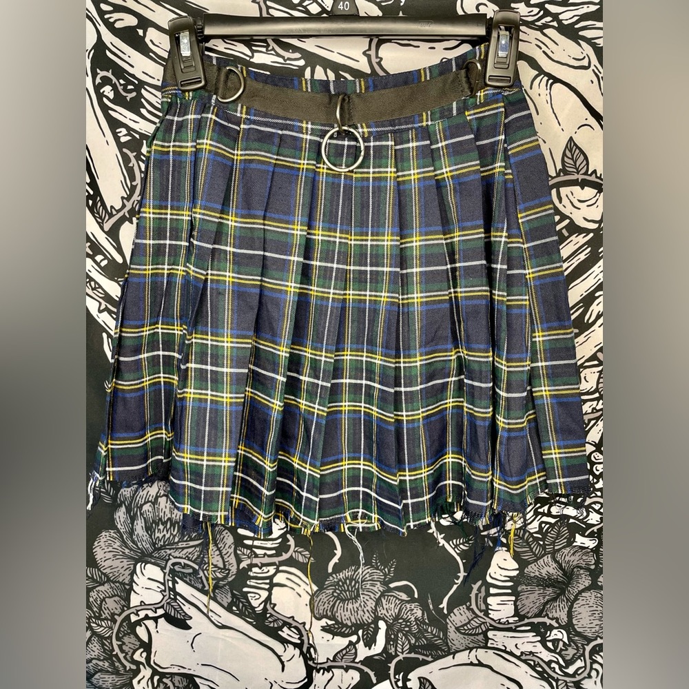 Current Mood plaid skirt